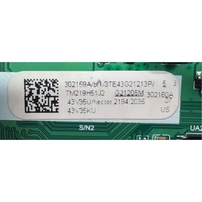 MAIN FUENTE (COMBO) PARA TV TOSHIBA·FIRE TV FHD / NUMERO DE PARTE 302159 / TPD.MT9021T.PB705 / 302160 / 43V35U / PANEL JHD425X1F52-T0L1K1\S0\GM\ROH / DISPLAY T430HVN01.2 / MODELO 43V35KU 43V35U - Imagen 3